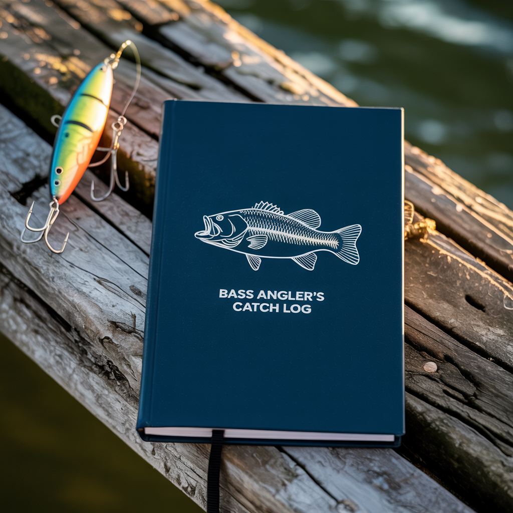 Bass Angler's Catch Log — Fishing Journal with Water, Lure & Pattern Fields