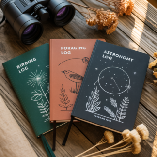 The Complete Naturalist Set — Birding, Foraging & Stargazing Logs (Set of 3)